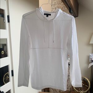 INC International Concepts White Sweatshirt Hoodie